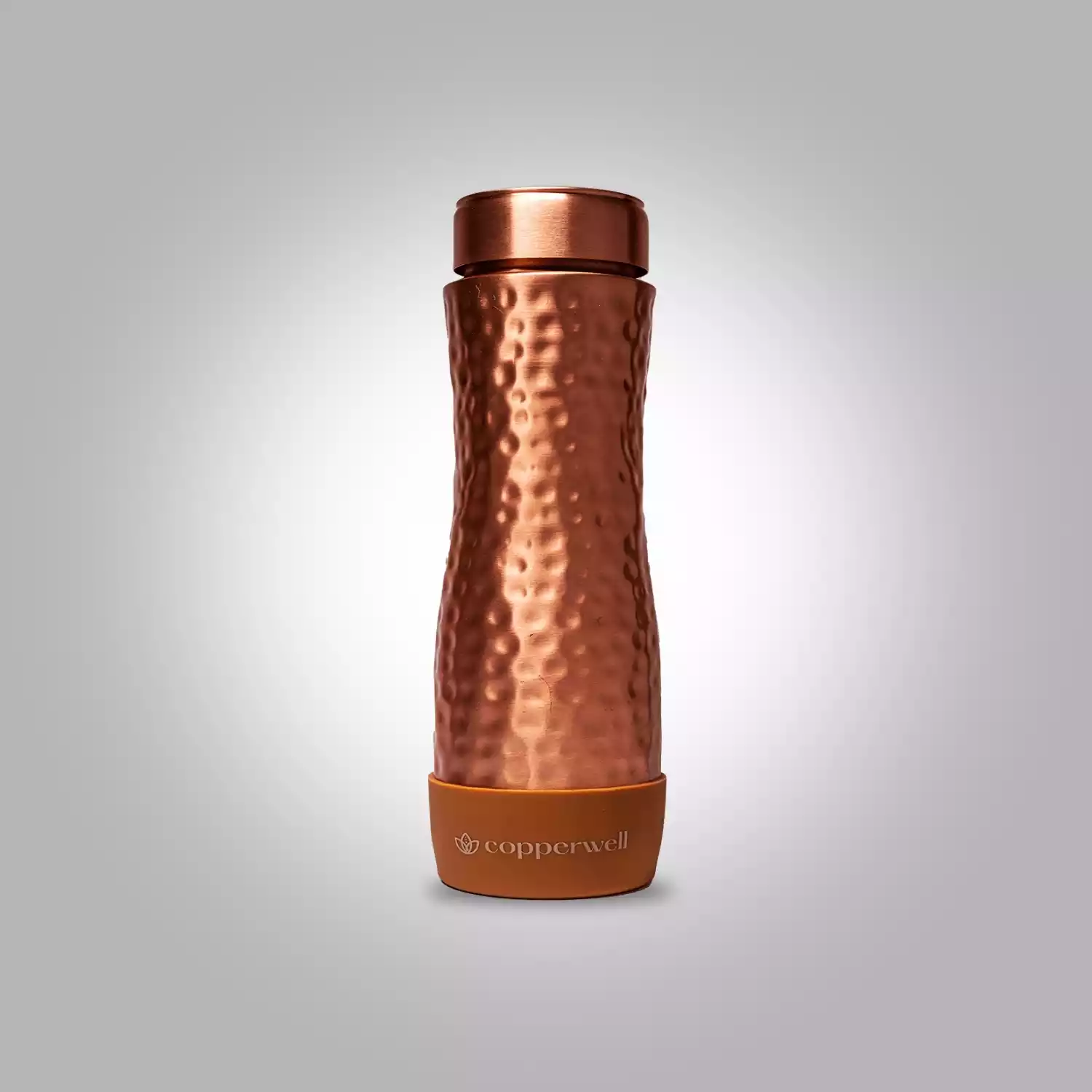 Bedside Copper Water Bottle - Hammered - 24 Oz