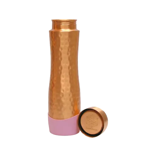 Hammered copper water bottle