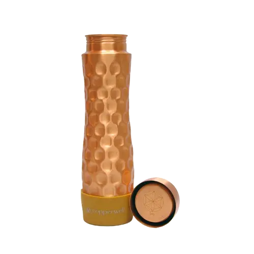 Diamond copper water bottle